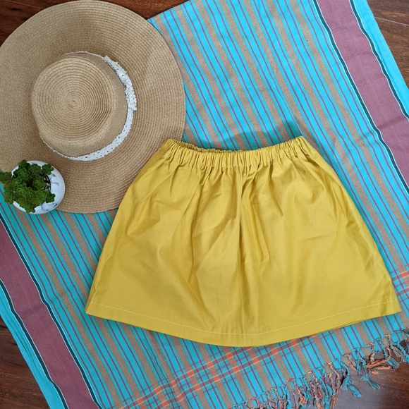3/12💚Handmade Yellow Skirt (flexible size!) - Picture 1 of 6